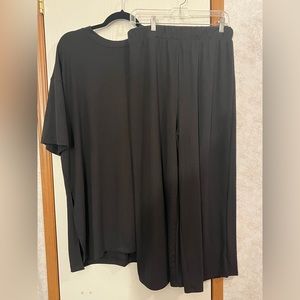 Dressed in Lala rubbed playsuit BLACK